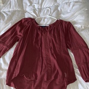 Maroon blouse